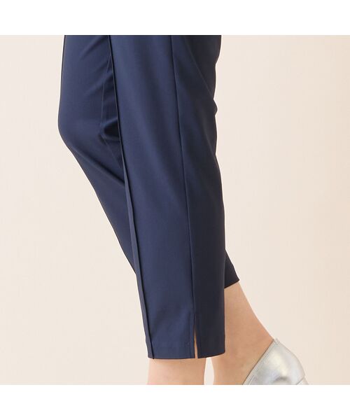 LOBJIE / ロブジェ ショート・ハーフ・半端丈パンツ | 【洗える・接触冷感・S～LLサイズ】フロントピンタック　クロップドパンツ | 詳細12