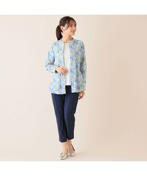 LOBJIE / ロブジェ ショート・ハーフ・半端丈パンツ | 【洗える・接触冷感・S～LLサイズ】フロントピンタック　クロップドパンツ | 詳細13