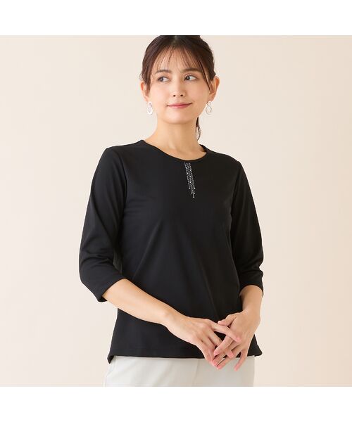 LOBJIE / ロブジェ カットソー | 【洗える・日本製】襟刺繍カットソー | 詳細7