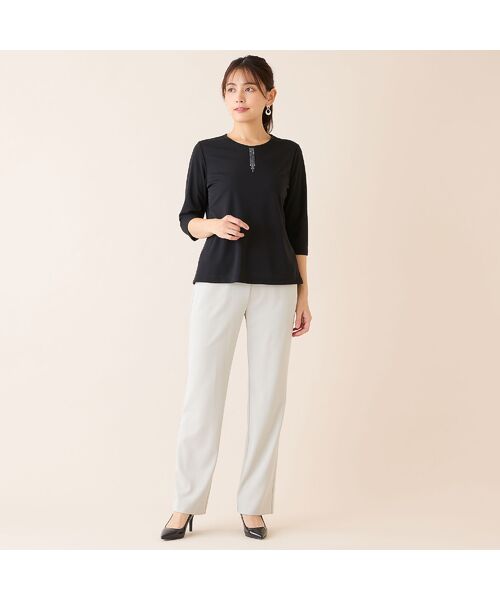 LOBJIE / ロブジェ カットソー | 【洗える・日本製】襟刺繍カットソー | 詳細9