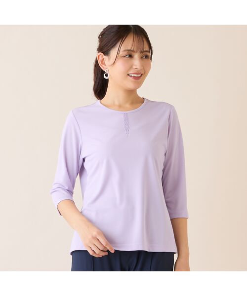 LOBJIE / ロブジェ カットソー | 【洗える・日本製】襟刺繍カットソー | 詳細13