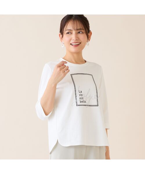 LOBJIE / ロブジェ カットソー | 【洗える・日本製】フレームデザインカットソー | 詳細2