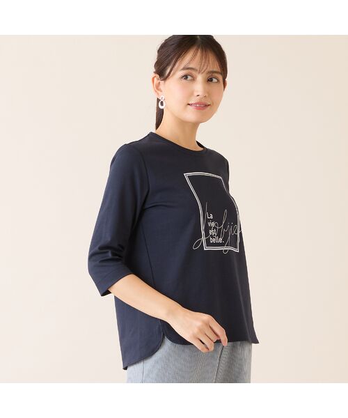 LOBJIE / ロブジェ カットソー | 【洗える・日本製】フレームデザインカットソー | 詳細10