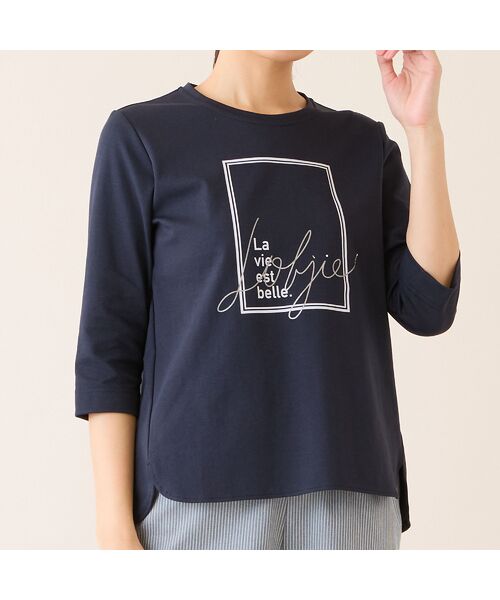 LOBJIE / ロブジェ カットソー | 【洗える・日本製】フレームデザインカットソー | 詳細11