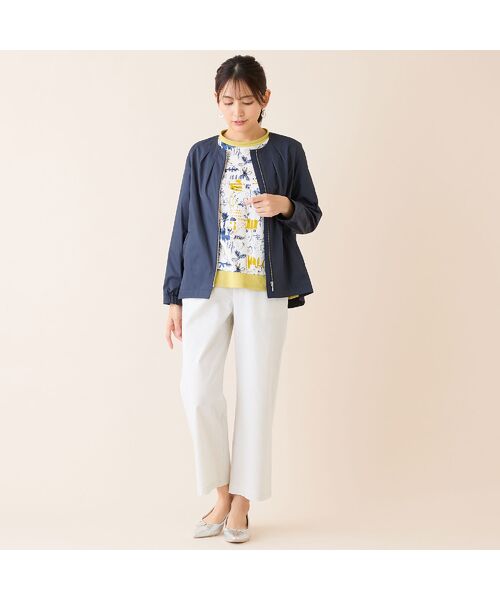 LOBJIE / ロブジェ カットソー | 【洗える・綿100%・日本製】手描きフラワーカットソー | 詳細7