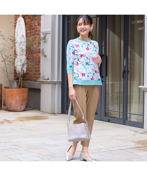 LOBJIE / ロブジェ カットソー | 【洗える・綿100%・日本製】手描きフラワーカットソー | 詳細9