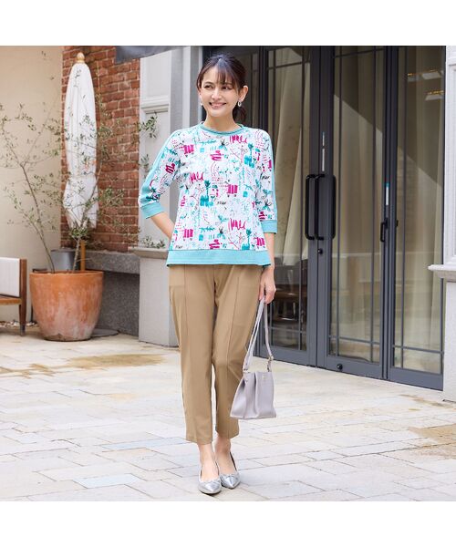 LOBJIE / ロブジェ カットソー | 【洗える・綿100%・日本製】手描きフラワーカットソー | 詳細10