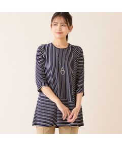 LOBJIE / ロブジェ カットソー | 【洗える・接触冷感・日本製】Soalonボーダーチュニック