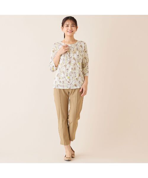 LOBJIE / ロブジェ カットソー | 【洗える・アンサンブル可】花柄カットソー | 詳細4