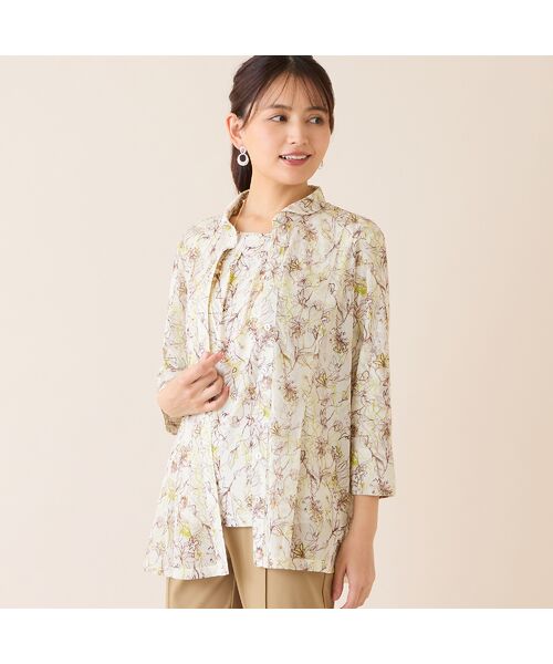 LOBJIE / ロブジェ カットソー | 【洗える・アンサンブル可】花柄カットソー | 詳細5