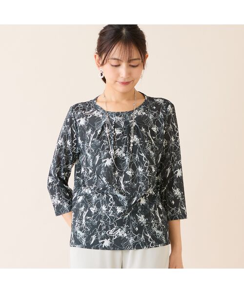 LOBJIE / ロブジェ カットソー | 【洗える・アンサンブル可】花柄カットソー | 詳細10