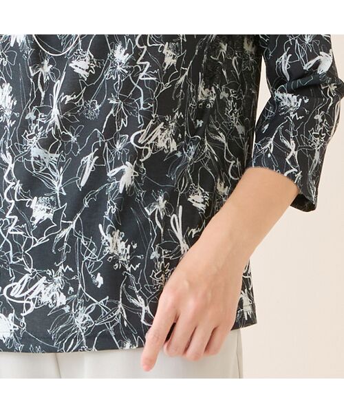 LOBJIE / ロブジェ カットソー | 【洗える・アンサンブル可】花柄カットソー | 詳細12