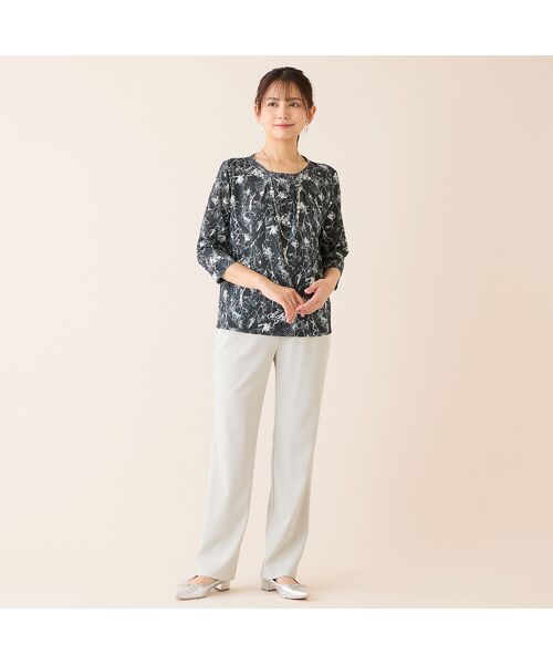 LOBJIE / ロブジェ カットソー | 【洗える・アンサンブル可】花柄カットソー | 詳細13