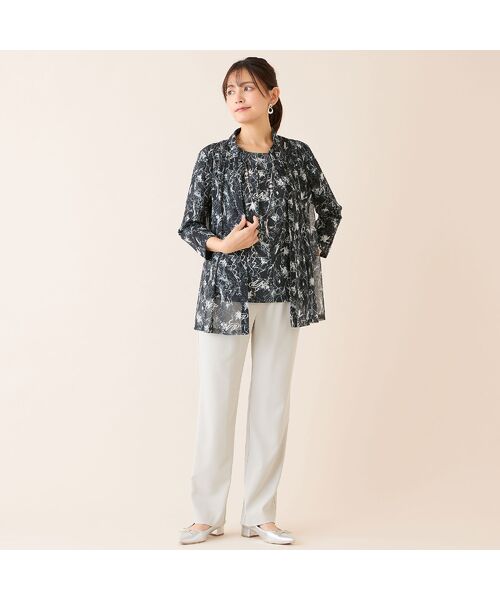 LOBJIE / ロブジェ カットソー | 【洗える・アンサンブル可】花柄カットソー | 詳細15