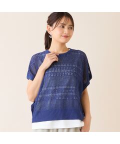 LOBJIE / ロブジェ ニット・セーター | 【洗える】透かし編みニットプルオーバー