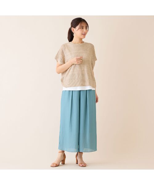 LOBJIE / ロブジェ ニット・セーター | 【洗える】透かし編みニットプルオーバー | 詳細2