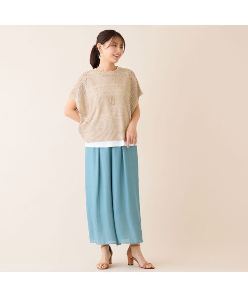 LOBJIE / ロブジェ ニット・セーター | 【洗える】透かし編みニットプルオーバー | 詳細4