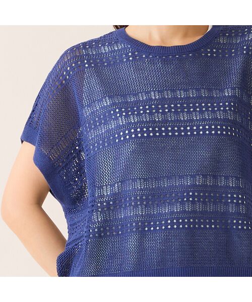 LOBJIE / ロブジェ ニット・セーター | 【洗える】透かし編みニットプルオーバー | 詳細6