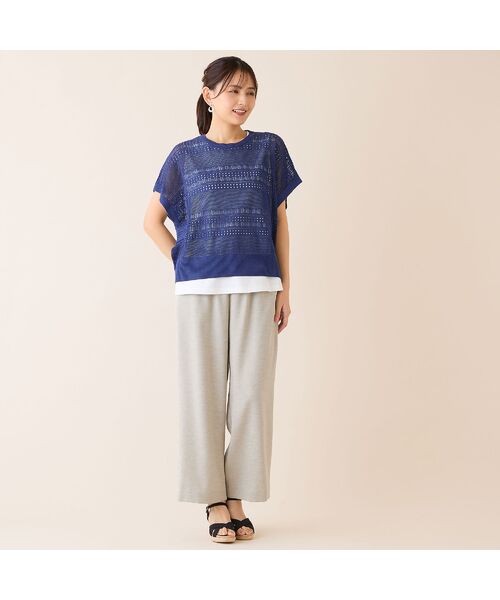 LOBJIE / ロブジェ ニット・セーター | 【洗える】透かし編みニットプルオーバー | 詳細9