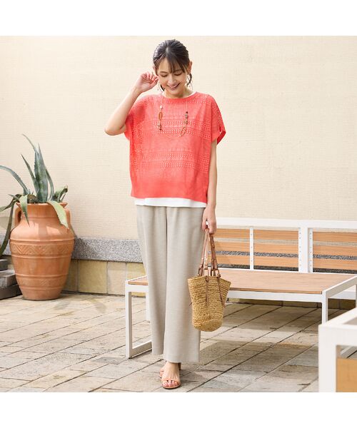 LOBJIE / ロブジェ ニット・セーター | 【洗える】透かし編みニットプルオーバー | 詳細16