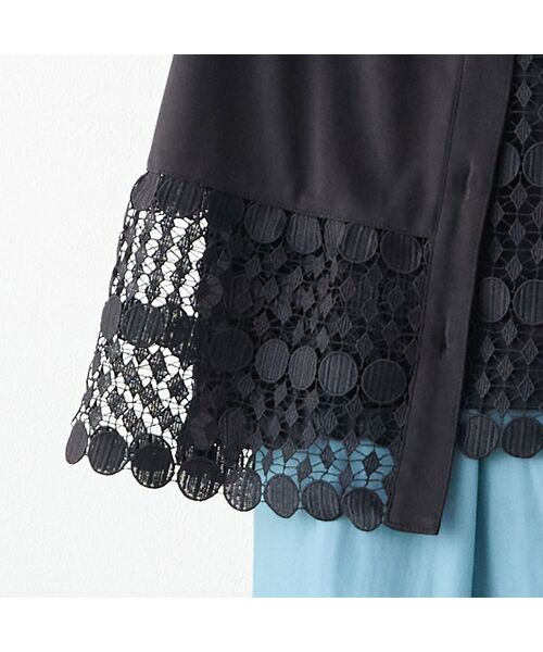 LOBJIE / ロブジェ ベスト | 【洗える・アンサンブル可】サークルレースつきベスト | 詳細2