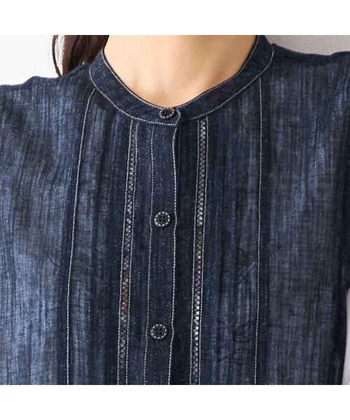 LOBJIE / ロブジェ ベスト | 【洗える】デニム柄シアーベスト | 詳細3