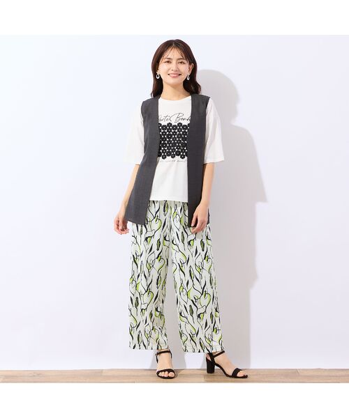 LOBJIE / ロブジェ ベスト | 【洗える・セットアップ可】ベルト付きベスト | 詳細15