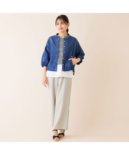 LOBJIE / ロブジェ シャツ・ブラウス | 【洗える】デニムガーゼ ボリュームスリーブシャツ | 詳細11