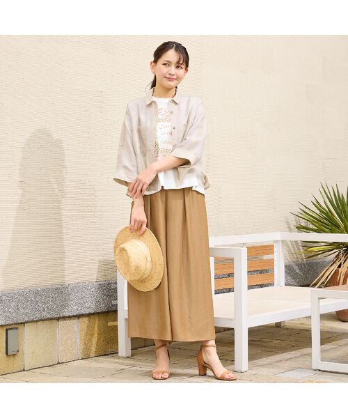 LOBJIE / ロブジェ シャツ・ブラウス | 【洗える】メッシュシアーシャツ | 詳細5