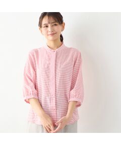 LOBJIE / ロブジェ シャツ・ブラウス | 【洗える】シャーリングブラウス