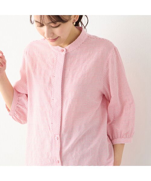 LOBJIE / ロブジェ シャツ・ブラウス | 【洗える】シャーリングブラウス | 詳細2