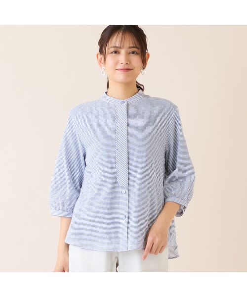 LOBJIE / ロブジェ シャツ・ブラウス | 【洗える】シャーリングブラウス | 詳細7