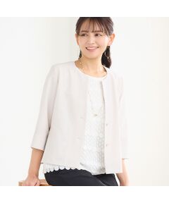 LOBJIE / ロブジェ その他アウター | 【洗える】キーネックジャケット