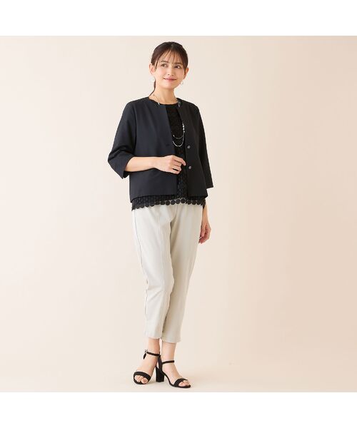 LOBJIE / ロブジェ その他アウター | 【洗える】キーネックジャケット | 詳細9