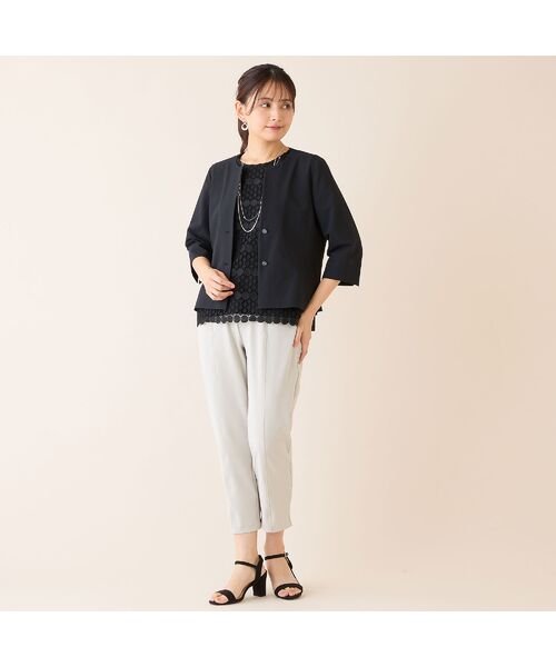 LOBJIE / ロブジェ その他アウター | 【洗える】キーネックジャケット | 詳細11