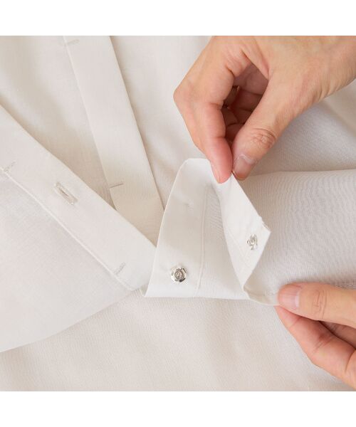 LOBJIE / ロブジェ シャツ・ブラウス | 【洗える】レース接ぎボリュームスリーブブラウス | 詳細5