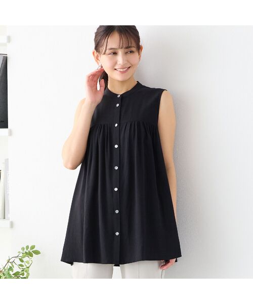 LOBJIE / ロブジェ シャツ・ブラウス | 【洗える】ノースリーブフレアブラウス | 詳細5