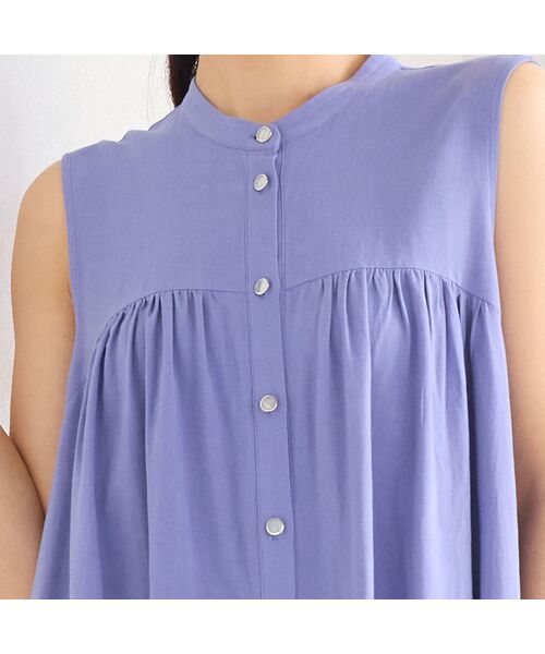 LOBJIE / ロブジェ シャツ・ブラウス | 【洗える】ノースリーブフレアブラウス | 詳細11