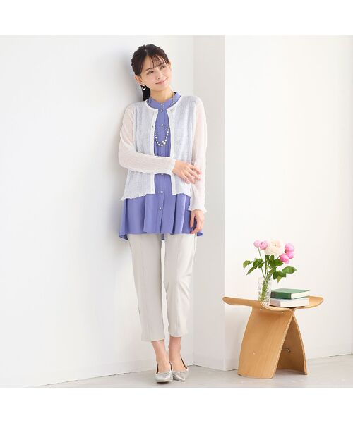 LOBJIE / ロブジェ シャツ・ブラウス | 【洗える】ノースリーブフレアブラウス | 詳細14