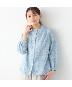 LOBJIE / ロブジェ シャツ・ブラウス | 【洗える・綿100%】リバティプリント パフスリーブシャツ