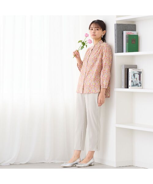 LOBJIE / ロブジェ シャツ・ブラウス | 【洗える・綿100%】リバティプリント パフスリーブシャツ | 詳細3