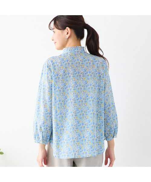 LOBJIE / ロブジェ シャツ・ブラウス | 【洗える・綿100%】リバティプリント パフスリーブシャツ | 詳細7