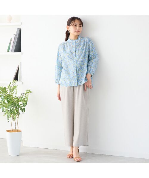 LOBJIE / ロブジェ シャツ・ブラウス | 【洗える・綿100%】リバティプリント パフスリーブシャツ | 詳細12