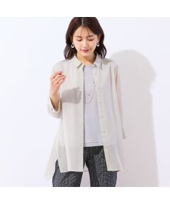 LOBJIE / ロブジェ シャツ・ブラウス | 【定番人気・洗える】シャンブレーシアーシャツ