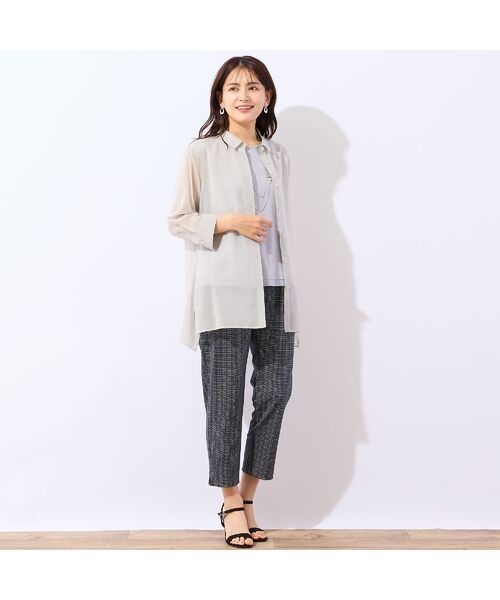 LOBJIE / ロブジェ シャツ・ブラウス | 【定番人気・洗える】シャンブレーシアーシャツ | 詳細6