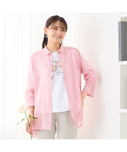 LOBJIE / ロブジェ シャツ・ブラウス | 【定番人気・洗える】シャンブレーシアーシャツ | 詳細9