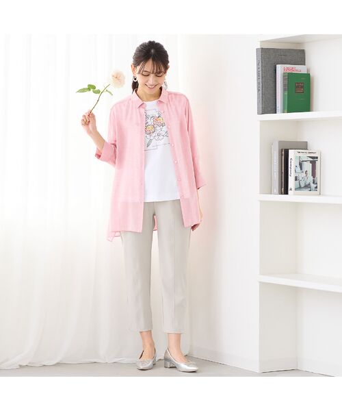 LOBJIE / ロブジェ シャツ・ブラウス | 【定番人気・洗える】シャンブレーシアーシャツ | 詳細10