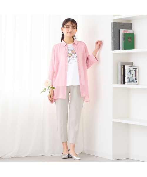 LOBJIE / ロブジェ シャツ・ブラウス | 【定番人気・洗える】シャンブレーシアーシャツ | 詳細11