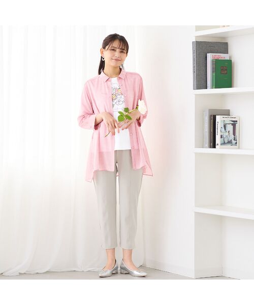 LOBJIE / ロブジェ シャツ・ブラウス | 【定番人気・洗える】シャンブレーシアーシャツ | 詳細12