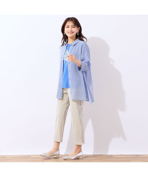 LOBJIE / ロブジェ シャツ・ブラウス | 【定番人気・洗える】シャンブレーシアーシャツ | 詳細16